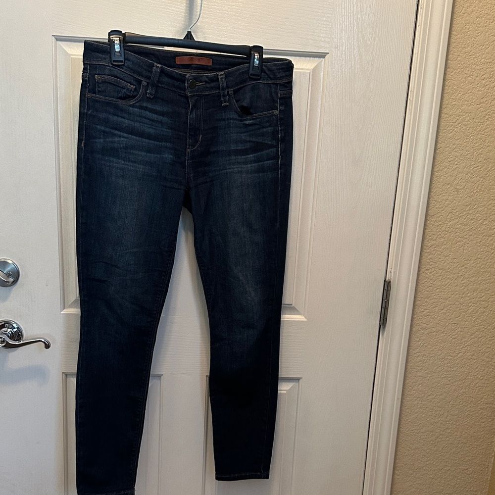 Joe's The Icon Mid Rise Skinny Ankle Jeans Dark Indigo Size 28
